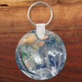 Die ganze Erde, die die östliche Hemisphäre zeigt. Schlüsselanhänger (Vorderseite)