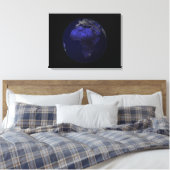Die ganze Erde in der Nacht zeigt Afrika und Europ Leinwanddruck (Insitu (Schlafzimmer))