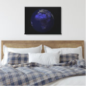 Die ganze Erde in der Nacht zeigt Afrika und Europ Leinwanddruck (Insitu (Schlafzimmer))