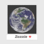 Die ganze Erde mit tropischen Stürmen im Atlantik Aufkleber (Blatt)