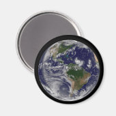 Die ganze Erde mit tropischen Stürmen im Atlantik Magnet (Vorderseite/Rückseite)