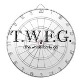 Die ganze Familie geht nach Dartboard Dartscheibe (vorne)