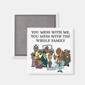 Die ganze Familie Magnet (Vorderseite/Rückseite)