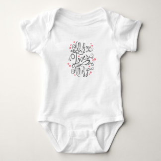 Die ganze ich Lieben alle von Ihnen Baby Onesy Strampler