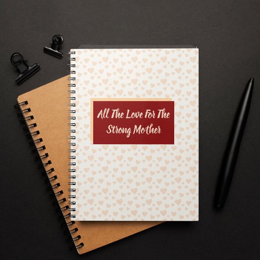 Die ganze Liebe für die starke Mutter Notizblock