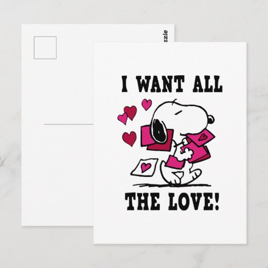 Die ganze Liebe Valentine Postkarte (Vorne/Hinten)