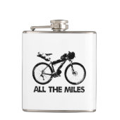 Die ganze Meile ablegen Flachmann (Vorderseite)