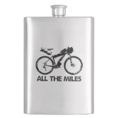 Die ganze Meile ablegen Flachmann (Vorderseite)