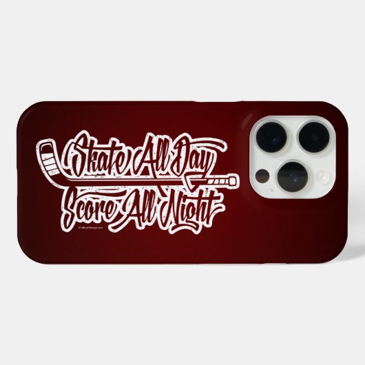 Die ganze Nacht (Hockey) Case-Mate iPhone Hülle (Rückseite (Horizontal))