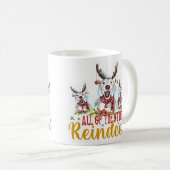 Die ganze Otter Rentier Kaffeetasse (VorderseiteRechts)