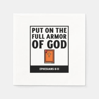 Die ganze Rüstung Gottes christlicher Glaubenssatz Serviette