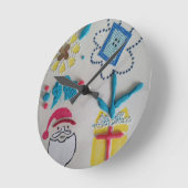 Die ganze Saison über grüßen Runde Wanduhr (Winkel)