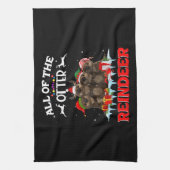 Die ganze schöne Rentierfrischung, andere Weihnach Geschirrtuch (Vertikal)