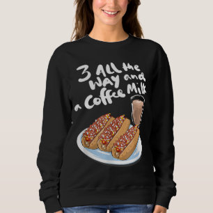 Die ganze Strecke und die warme Dackel der Kaffeem Sweatshirt