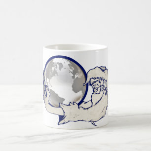 die ganze Welt in Affenhand Kaffeetasse