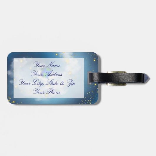 Die ganze Welt in seinen Händen Gepäckanhänger (Rückseite horizontal)