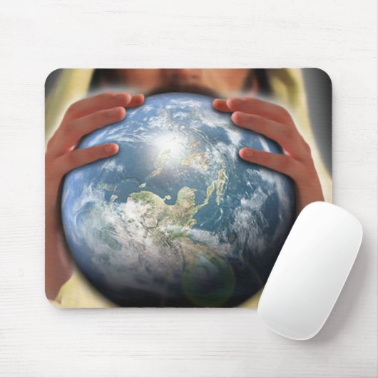 Die ganze Welt in seinen Händen Mousepad (Mit Mouse)