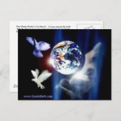 Die ganze Welt in seinen Händen Postkarte (Vorne/Hinten)