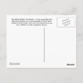 Die ganze Welt in seinen Händen Postkarte (Rückseite)