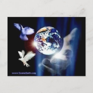Die ganze Welt in seinen Händen Postkarte