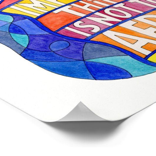 Die ganze Welt ist ein Kunst-Poster der kleinen Br Poster (Ecke)