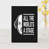 Die ganze Welt ist eine Bühne des Zitats von Shake Karte (Gelbe Blume)