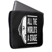 Die ganze Welt ist eine Bühne des Zitats von Shake Laptopschutzhülle (Vorne Rechts)
