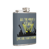 Die ganze Welt ist eine Bühne, die Cooles Zitat In Flachmann (Rechts)