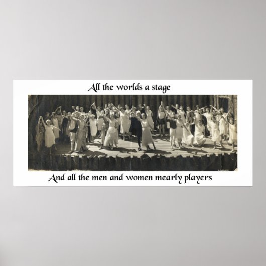 Die ganze Welt ist eine Bühne Poster (Vorne)