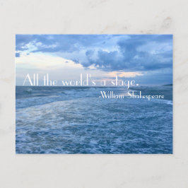 Die ganze Welt ist eine Bühne Postkarte