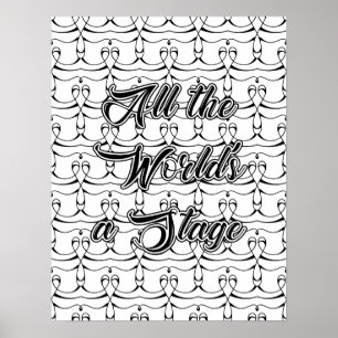 Die ganze Welt ist eine Bühne: Shakespeare Adult C Poster