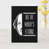 Die ganze Welt ist eine Bühne Shakespeare Zitat Th Karte (Gelbe Blume)
