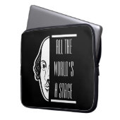 Die ganze Welt ist eine Bühne Shakespeare Zitat Th Laptopschutzhülle (Vorderseite Links)