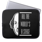 Die ganze Welt ist eine Bühne Shakespeare Zitat Th Laptopschutzhülle (Vorderseite)