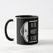 Die ganze Welt ist eine Bühne Shakespeare Zitat Th Tasse (Links)