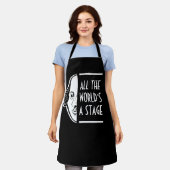 Die ganze Welt ist eine Bühne Shakespeares Zitat Schürze (Getragen)