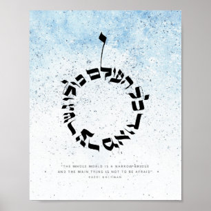 Die ganze Welt ist eine Nervenbrücke, Rabbi Nachma Poster