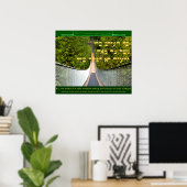 Die ganze Welt ist eine schmale Brücke Poster (Heimbüro)