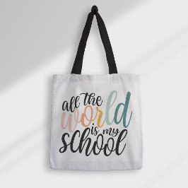 Die ganze Welt ist meine Schultasche Tasche