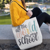 Die ganze Welt ist meine Schultasche Tasche