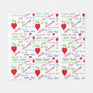 Die ganze Welt, viele Sprachen für Frohe Weihnacht Fleecedecke