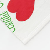 Die ganze Welt, viele Sprachen für Frohe Weihnacht Fleecedecke (Ecke)