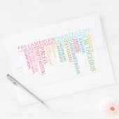 Die ganze Zeit in der Welt Rechteckiger Aufkleber (Umschlag)