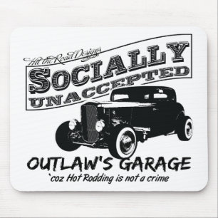 Die Garage des Geächteten. Sozial unaccepted Mousepad