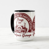 Die Garage des Großvaters Tasse (Vorderseite Links)