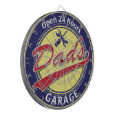 Die Garage des Vaters Dartscheibe (Vorderseite Links)