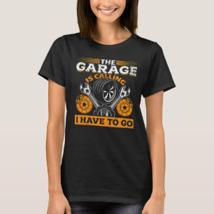 Die Garage ruft den Mechaniker des Automobilherste T-Shirt