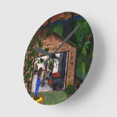 Die Garage Runde Wanduhr (Winkel)