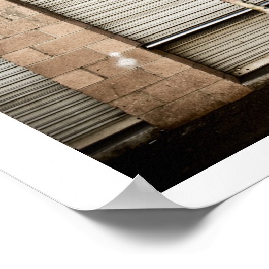 Die Garage-Tür Poster (Ecke)