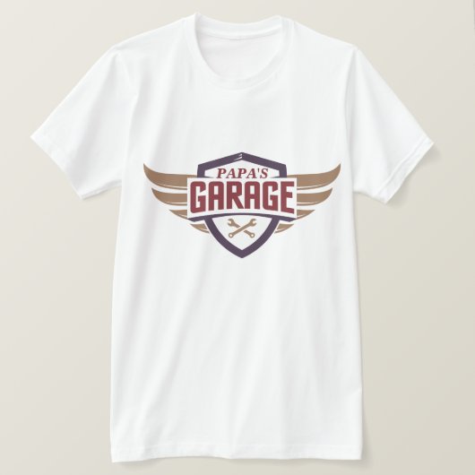 Die Garagen-T-Shirt des Papas T-Shirt (Design vorne)